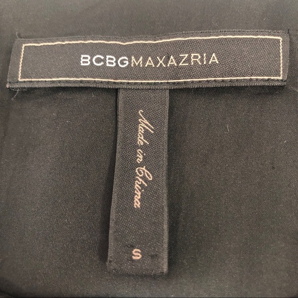 BCBGMAXAZRIA Dafina Black/Blue Color Block Dress S - Picture 4 of 9